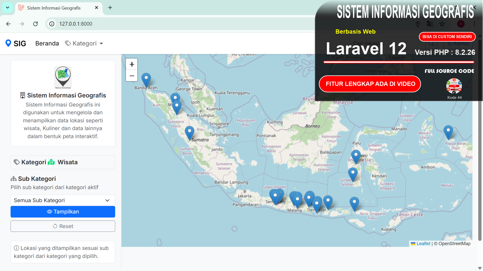 Aplikasi Sistem Informasi Geografis (SIG)